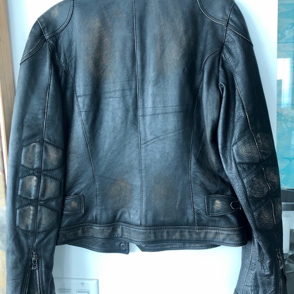 Dolce and Gabbana Motorcycle Leather Jacket Sz 42 - Picture 2 of 7